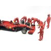 Formula One F1 Pit Crew 7 Figure Set Team Red Release III for 1/43 Scale Models by American Diorama 38388