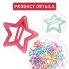 30 PACK Star Snap Hair Clips, Colorful Snap Kawaii Hair Clips, Non-slip Cute Lovely Metal Hair Barrettes, Star Hair Accessories for Women Girls