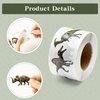 H1vojoxo 1000PCS Dinosaur Realistic Sticker Roll, Dinosaur Aesthetic Stickers for Water Bottle, Dinosaur Realistic Decals for Laptop, Dinosaur Realistic Stickers for Luggage, Skateboard, Scrapbooking