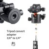 K&F Concept Professional 28mm Metal Tripod Ball Head 360 Degree Rotating Panoramic with 1/4 inch Quick Release Plate Bubble Level for Tripod Monopod Slider Camera Camcorder up to 22 pounds