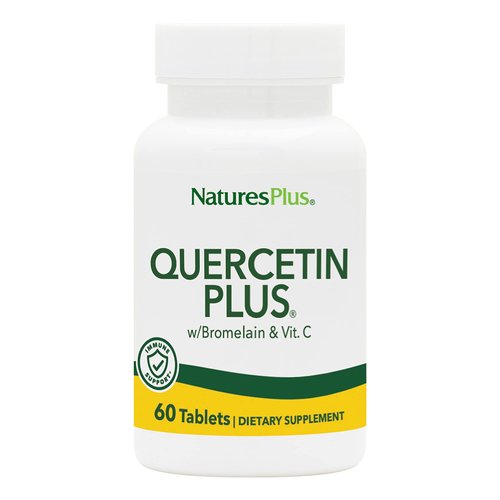 NaturesPlus Quercetin Plus with Vitamin C & Bromelain - 650 mg, 60 Vegetarian Tablets - Gluten-Free - 30 Servings
