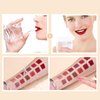 MAEPEOR Matte Liquid Lipstick Set 12PCS Smooth Creamy Velvet Lipstick Long-Lasting Waterproof Smudgeproof Lip Gloss for Women and Girls (Matte, 12PCS-01)
