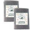 Natural Elephant Exfoliating Washcloth Charcoal Grey Japanese Shower Scrubber for Body (2 Pack (2 Washcloths))