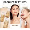 BEFIVECOK Liquid Concealer Makeup, Full Coverage Concealer, Cream Face Concealer with Cushion Applicator, Highly Pigmented, Natural-Looking, Hydrating, Waterproof Concealer (#06 Warm Love)