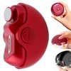 2 in 1 Electric Polishing Automatic Nail Clippers, New Electric Nail Clipper Electric Nail Trimmer with 2 Adjustable Speeds, Nail Automatic File for Seniors Kids Adults (Red)