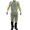 Yellow Isolation Gowns Knit Cuff, 20 G, PP, Medical Dental, Latex Free, Fluid Resistant (Pack of 10)