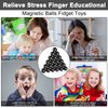 YISHIDANY 21Pcs Magnet Black Ball Fidget Toy, DIY Hematite Stones Toys for Adults, Science Kit for Anxiety Relief, Magnetic Rattle Snake Birthday Easter Gift Egg Filler Stuffer Party Favors
