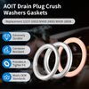 Differential and Transmission Drain Plug Crush Washers Gaskets Compatible with 4Runner T acoma T undra FJ Cruiser Land Cruiser, Replacement for The Part# 12157-10010 90430-24003 90430-18008