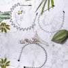 ELANE 10 Pcs Metal Hairbands for Men and Women, Curly Hair Headbands, Wire Headbands for Women, Long Hair Accessories