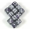 Purple Steel Gemini with White Pips 12mm D6 Dice Set of 12 Wondertrail WCX26832E12