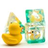 Cusdie 7-Die DND Dice, Polyhedral Dice Set Filled with Animal, Animal Dice Set for Role Playing Game Dungeons and Dragons D&D Dice MTG Pathfinder (Yellow Duck)