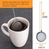 U.S. Kitchen Supply - 2 Premium Stainless Steel Tea Ball Strainer Infusers - 2.1" Size with Extra Fine Mesh - Steep Loose Leaf Tea, Herbal, Spices & Seasonings - Teapot, Tea & Coffee Cup Mug