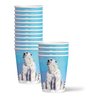 Polar Bear Birthday Party Supplies Set - Bear Party Supplies - Winter Celebrations Plates, Napkins , and Cups - Tableware Kit for 16