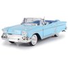 1958 Chevrolet Impala Convertible, Blue - Motormax Premium American 73267 - 1/24 Scale Diecast Model Car, unisex-children