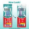Colgate 360 Whole Mouth Toothbrush, Adult Soft Toothbrush With Tapered Bristles, Features Tongue Cleaner and Ergonomic Handle, Helps Whiten Teeth and Removes Bacteria, 4 Pack