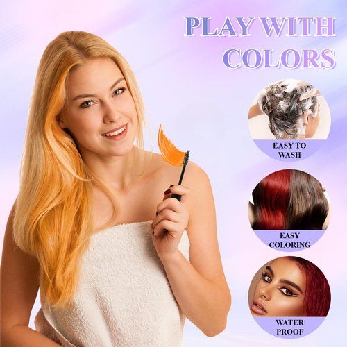 Hair dye for Dark Hair, Temporary Hair Colour Comb,hair color Temporary,eyebrow color Temporary