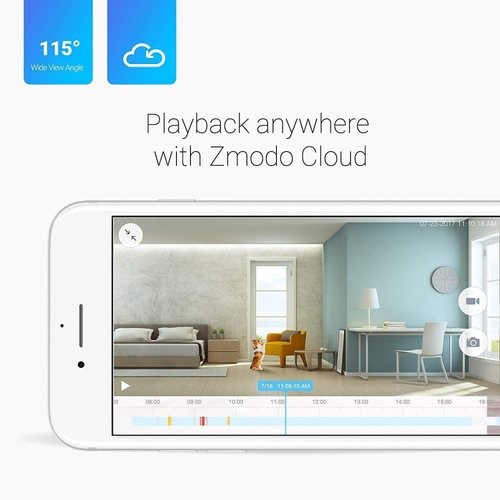 Zmodo Two-Way Audio Mini WiFi Home Security Camera (2 Pack)