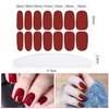YECIRALA 24 Sheets 336 Pcs Solid Nail Wraps for Women Nail Polish Stickers Self Adhesive Gel Nail Stickers Strips for Gel Polish Strips with Nail File for Women Girls DIY Easy Nail Art Stickers