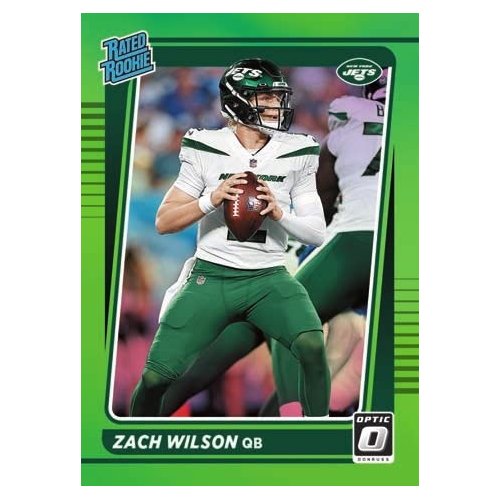2021 Panini Donruss Optic Football Jumbo Cello Pack (Green Velocity Parallels!) - 12 Trading Cards per Pack