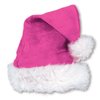 Beistle Cerise Pink Santa Hat with White Trim – Christmas Themed Cap, Dress-Up Costume Accessory, Winter Party Supplies, Kris Kringle Holiday Headwear, Seasonal Festival