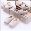 COHEALI Mini Finger Shoes 4pcs Mini Wooden Shoes Miniature Wooden Shoes Blank Wooden Shoes Mini House Decor Miniature Doll Shoes