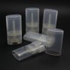 WinldMonmo 3Pcs Transparent 15ml Empty Refillable Deodorant Containers, Plastic Lip Balm Tubes, Lip Gloss Holders, Can be Used Repeatedly