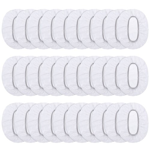 100 Pack Clear Disposable Ear Protectors Waterproof Ear Covers for Hair Dye, Shower, Bathing
