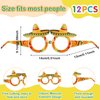 Syhood 24 Pcs Fiesta Party Supplies Cinco De Mayo Sombrero Headband Hats Eyeglasses for Mexican Theme Decoration Accessories(Classic Style)
