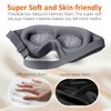 Eye Mask for Sleeping Blackout - AUPHIL 3D Contoured Eye Mask for Lash Extension Blindfold Sleeping Mask for Men Women Side Sleeper 100% Light Blocking, Soft Weighted Sleep Eye Mask for Travel Flight
