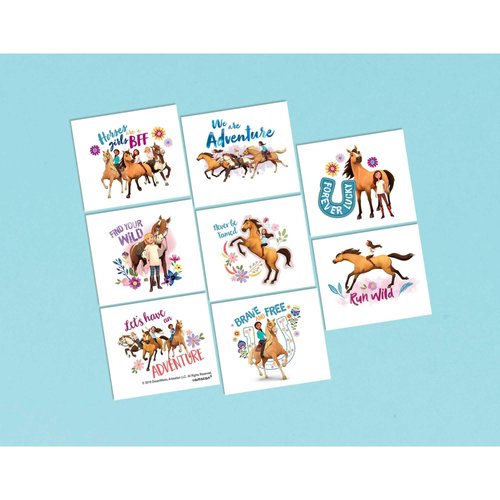 amscan Spirit Riding Free Temporary Tattoos- 8 pcs.