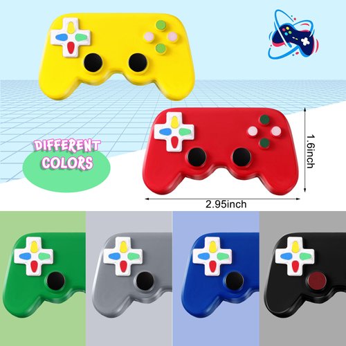 Wettarn Video Game Party Favors Gamer Video Game Controller Shaped Stress Toys Classic Sensory Fidget Toys Gamer Stress Toys for Kids Adult(24 Pcs)