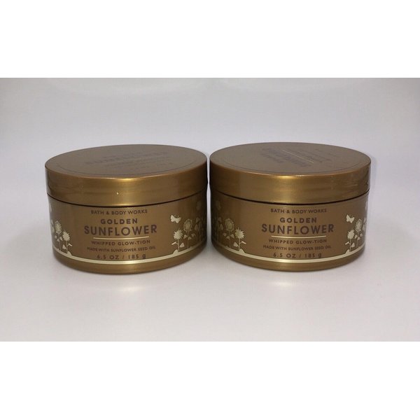2 Golden Sunflower Whipped Glow-tion BATH Body Butter 6.5 Oz