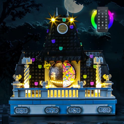 BRICKSHINING LED Lighting Compatible with Lego Wednesday & Enid's Dorm Room 76781, Light Kit Compatible with Lego 76781, Giving Light to Model, NOT Included The Model Set18Key RC Version