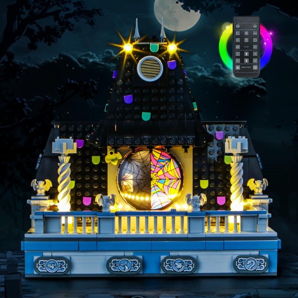 BRICKSHINING LED Lighting Compatible with Lego Wednesday & Enid's Dorm Room 76781, Light Kit Compatible with Lego 76781, Giving Light to Model, NOT Included The Model Set18Key RC Version