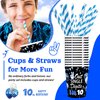 BOIKOKY 10th Birthday Decorations for Boys, 10 Year Old Boy Birthday Decorations Party Supplies, 120Pcs Double Digits Happy 10th Birthday Includes Paper Plates, Napkins, Cups and Straws | Serves 24