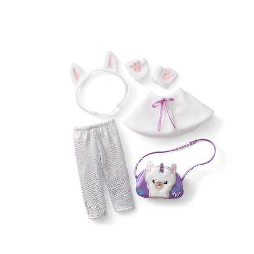 American Girl WellieWishers 14.5-inch Doll Accessories Magical Llamacorn with Shawl, Gloves, and Purse, For Ages 4+