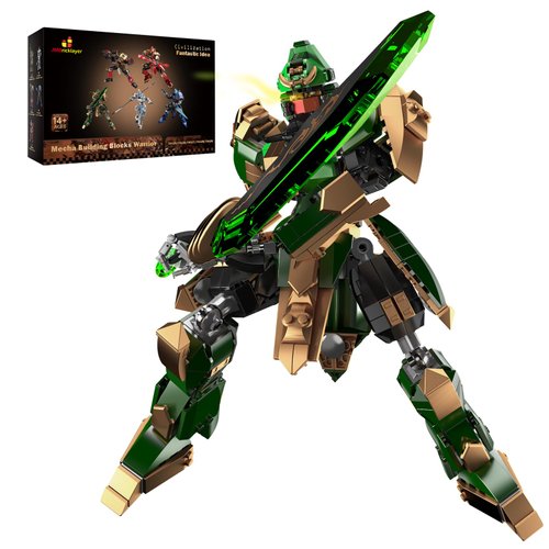 JMBricklayer Mech Sets Robot Building Blocks for Adults 70125, Cool Mechs Warrior Hero Model Building Sets for Boys 8-14 Girls, Transforming Mech with Weapons for Display Decor Gifts Ideas(744 PCS)