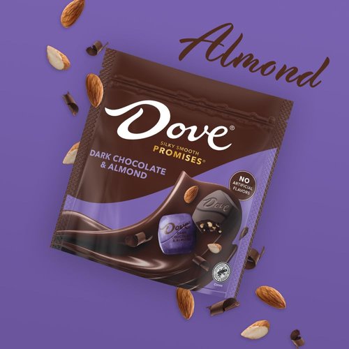 DOVE PROMISES Dark Chocolate Almond Easter Candy, 7.61 oz Bag