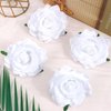 Atoden White Rose Hair Clip, Flower Rose Clips for Hair, Floral Hair Pins Rose Flower Brooch Mexican Decorative Headpieces for Women Girls Bridal Wedding Hair Accessories