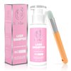 LIORE LASH Eyelash Extension Shampoo + Brush/Gentle Foam Cleanser for Lash Extensions & Natural Lashes/Eyelid Wash Makeup Remover/Safe Lash Supplies/Home & Salon Use/No Burning or Irritation 50ml