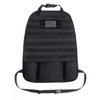 Tacticool Car Seat Back Organizer - Upgraded Tactical Molle Vehicle Panel Universal Fit Car Seat Cover Protector with Extra USA Flag Patch (Black)