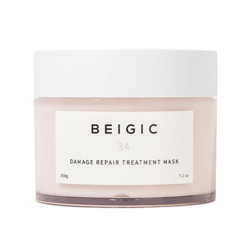 BEIGIC Damage Repair Treatment Mask - Vegan Korean Hydrating Deep Conditioning Hair Mask for Dry, Damaged, Thinning, Frizzy Hair w/Argan Oil & Vitamin E - Silicone Free Hair Care (7.1 fl oz)