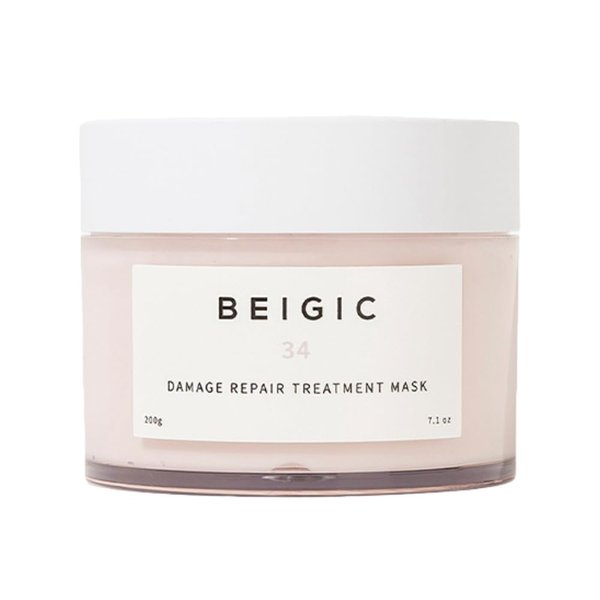 BEIGIC Damage Repair Treatment Mask - Vegan Korean Hydrating Deep Conditioning Hair Mask for Dry, Damaged, Thinning, Frizzy Hair w/Argan Oil & Vitamin E - Silicone Free Hair Care (7.1 fl oz)