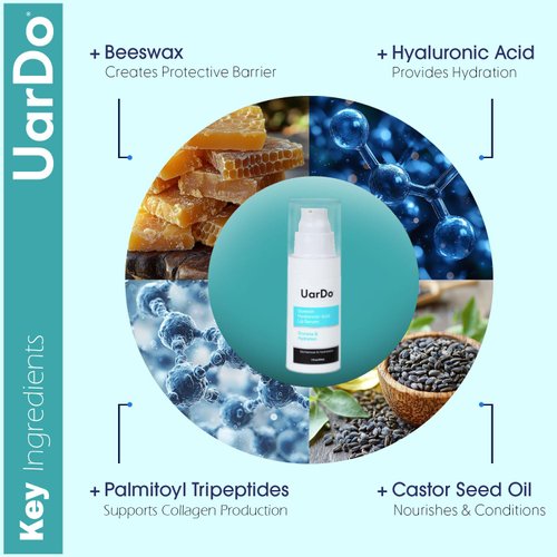 Uardo Quench Hyaluronic Acid Lip Serum 1 Fl Oz / 30 ml - usn108 | Moisturizes Lips | For Dry/Chapped Lips | Hydrating | Adds Plump | For Women and Men