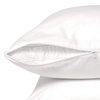 Micropuff Queen Size Pillow Protectors with Zipper - 2 Pack - Soft and Breatheable Hypoallergenic Pillow Cover. Pillowcase Protects Against Stains, Spills, and Perspiration.
