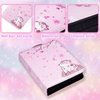 CLOKORIA Card Binder for Girls Gifts,440 Cards Collectible Trading Card Holder Case with 55 Sleeves, 4 Pocket for TCG Game Cards Collection Sports Trading Cards Collector Album (Sakura cat)