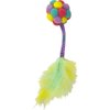 KONG Active Bubble Ball Lightweight Pompom Multi-Sensory Bat and Chase Cat Toy