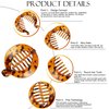 WILLBOND 6 Pieces Banana Hair Clips Banana Hair Combs Fishtail Hair Clip Combs Resin Banana Fish Grips for Women Hair Accessories
