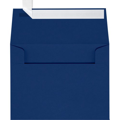 LUXPaper A2 Invitation Envelopes | Peel & Press | 4 3/8" x 5 3/4" | Navy Blue | 80lb. Text | 50 Qty