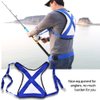 Fishing Shoulder Back Harness, Practical Ultralight Fishing Vest Belt Adjustable Shoulder Harness Tackle Equipment